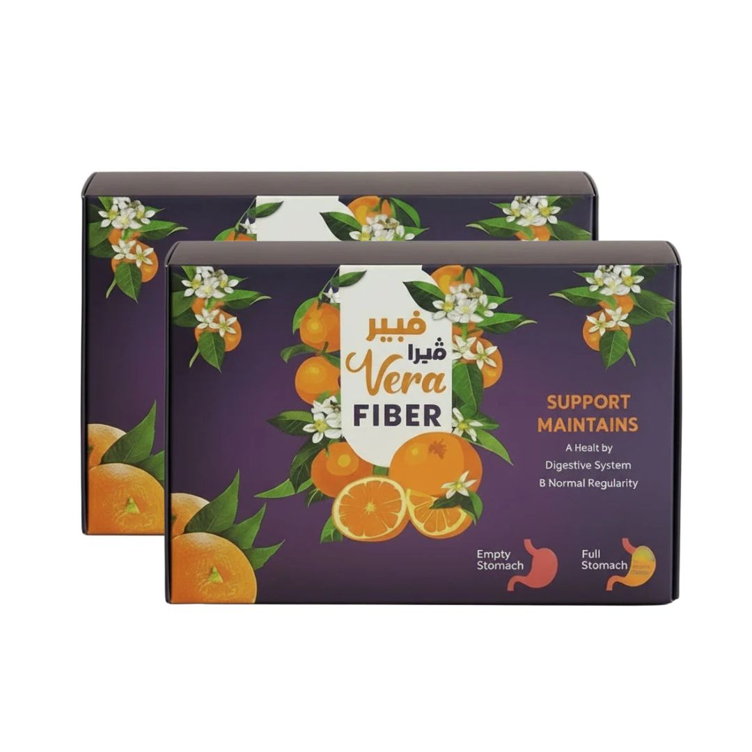 Vera Fiber (Orange Flavor) – Digestive Health & Appetite Support – 30 Sachets (2 Packs Offer)